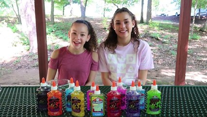 3 Colors Of Glue Slime Challenge!! NEW COLORS!!