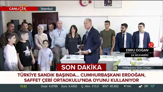 Cumhurbaşkanı Recep Tayyip Erdoğan oyunu kullandı