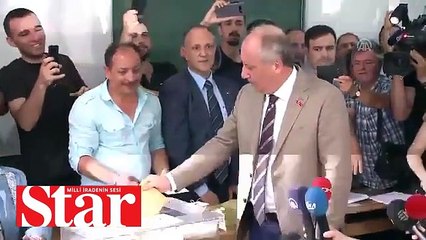 Muharrem İnce oy kullanırken muhabiri böyle azarladı
