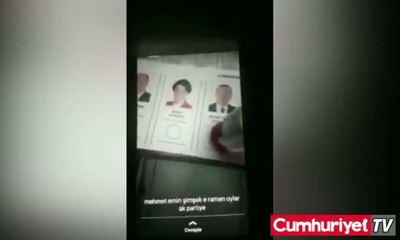 AKP'ye iki oy birden attı, videosunu paylaştı