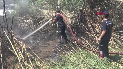 Antalya Çalılık Alanda Yangın Hd