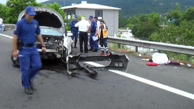 Ters şeride uçan aracın karıştığı kazada 1 kişi hayatını kaybetti