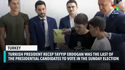 President Erdogan Speaks After Casting Vote