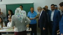 Saadet Partisi Cumhurbaşkanı Adayı Temel Karamollaoğlu, Oyunu Ankara'da Kullandı