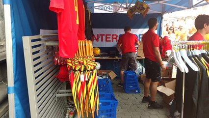 Mons : Le singe du grand garde a été privé de mondial .Vidéo Eric Ghislain