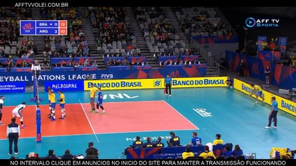 3º SET - BRASIL x ARGENTINA – LIGA DAS NAÇÕES MASCULINA – 23/06/2018
