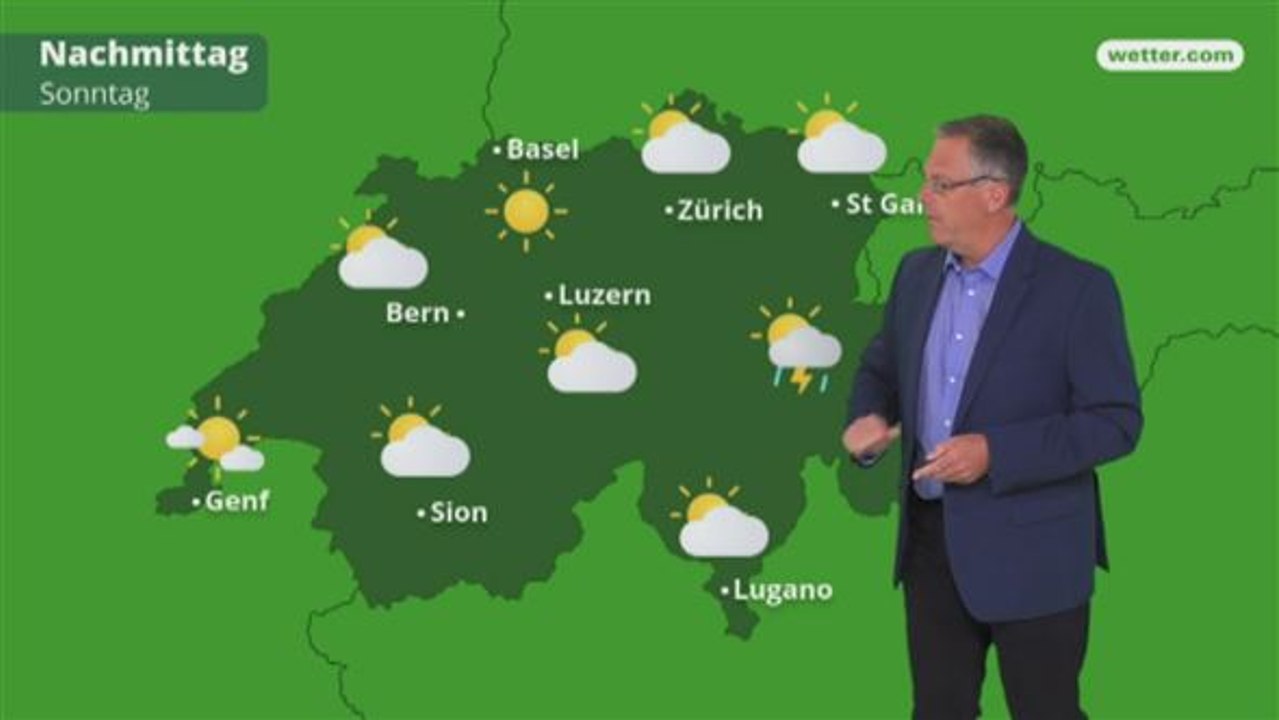 Das Wetter in der Schweiz am 24. Juni 2018