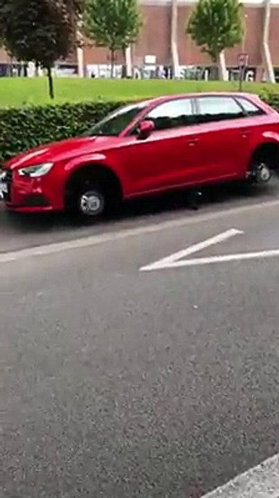 Schaerbeek: il se fait voler ses pneus et ses jantes devant le Crossing