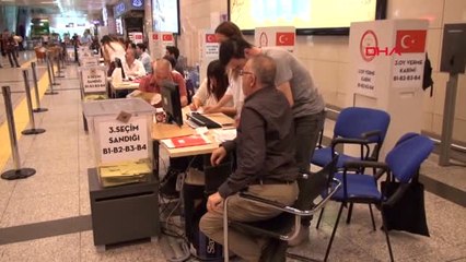 Atatürk Havalimanı'nda Oy Kullanma İşlemi Sona Erdi