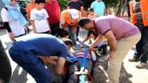 Gaziantep Oy Kullanmaya Giderken Kazada Yaralandı