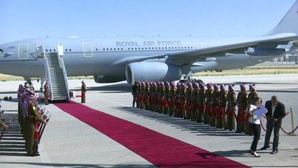 Prince William lands in Jordan for historic Middle East tour