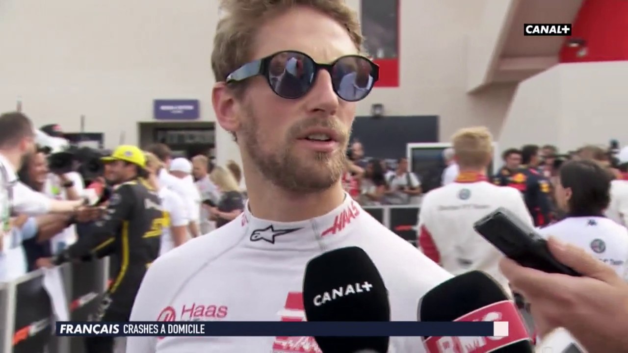 Grand Prix de France 2018 - Romain Grosjean revient sur sa course et les incidents du départ ! - Vidéo Dailymotion