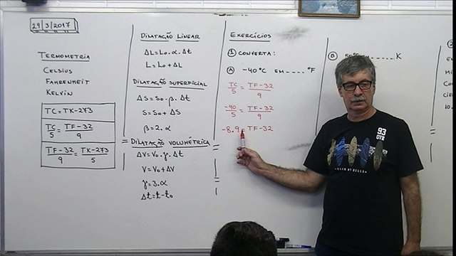 Escalas Termométricas - Como converter de uma escala de temperatura para outra