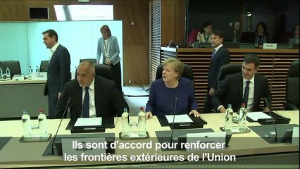 Défi migratoire: les dirigeants européens tentent l'apaisement