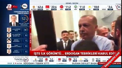 Erdoğan tebrikleri kabul ediyor
