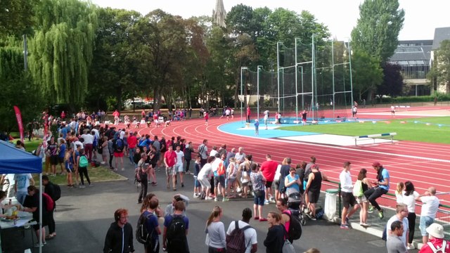 Régionaux de Normandie 2018 à Caen 100m Arthur Colboc (série)