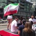 جشن خیابانی ایرانیان خارج نشین بعد از بازی با اسپانیا