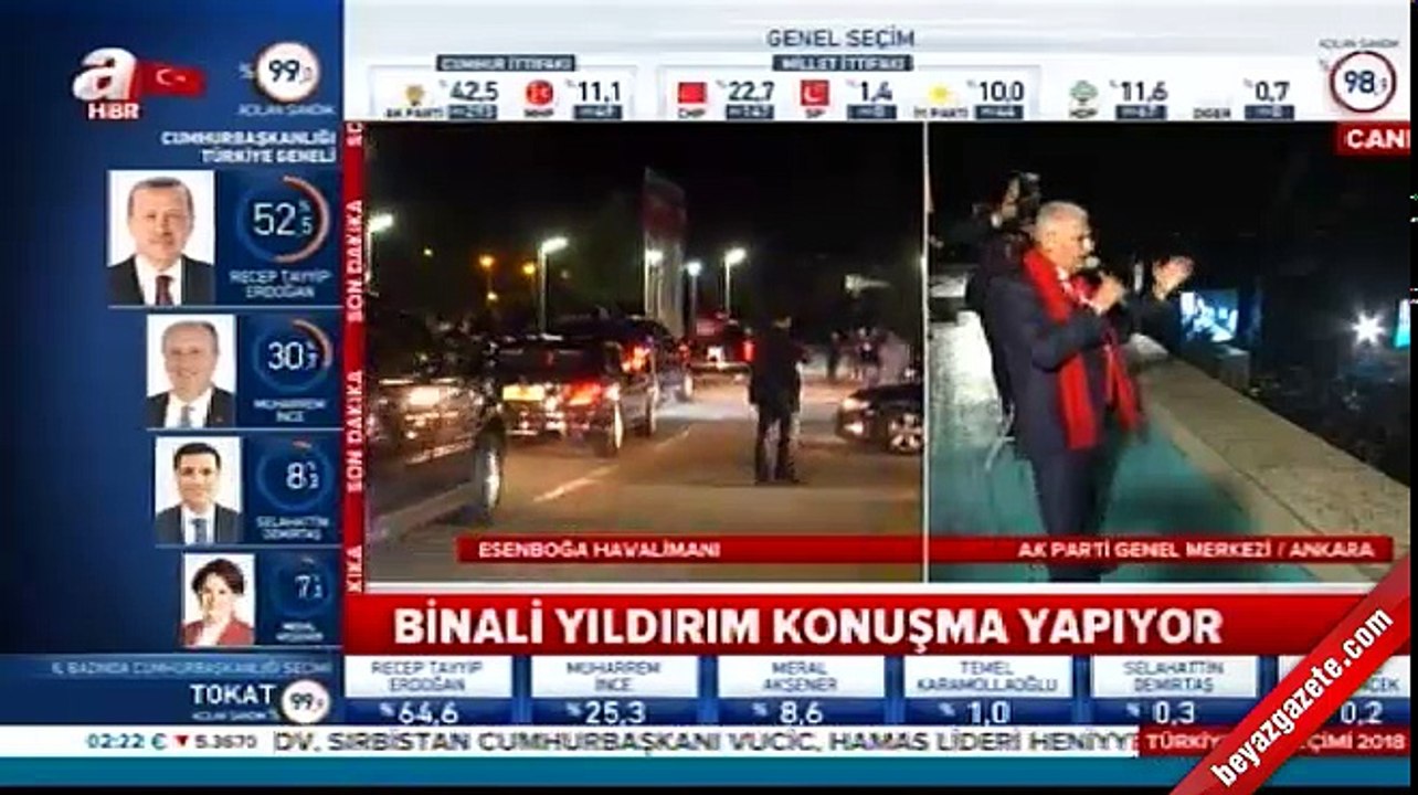 Başbakan Yıldırım balkon konuşması