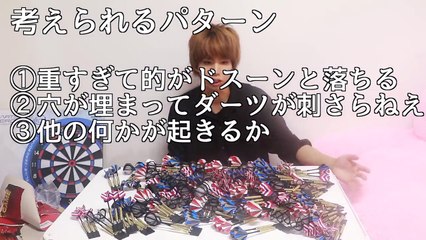 【実験】ダーツの的に限界までダーツ投げてみた