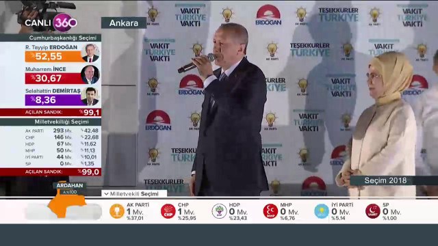 Cumhurbaşkanı Erdoğan balkon konuşması yapıyor