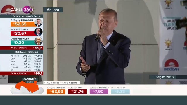 Cumhurbaşkanı Erdoğan balkon konuşması yapıyor