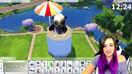Sims Build VS Challenge w/ LaurenzSide! (Panda Edition)