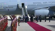 Britain's Prince William arrives in Jordan