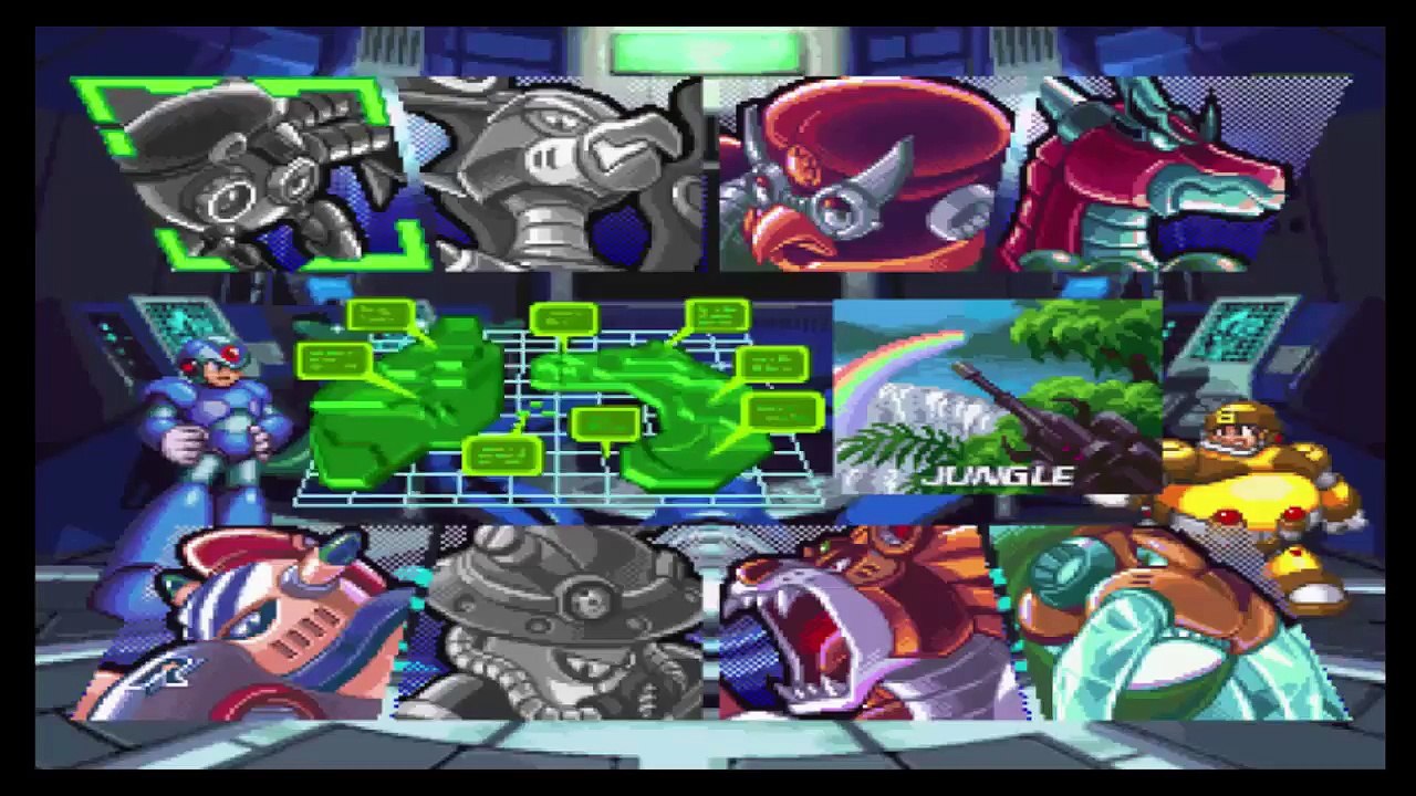 Mega Man X4 (Sega Saturn) - Jogando com X - Parte #5 - A Base Aérea da Repliforce