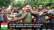 Selfie: Ular piton cekik penjaga hutan saat selfie - TomoNews