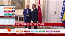 İlham Aliyev, Cumhurbaşkanı Erdoğan'ı kutladı