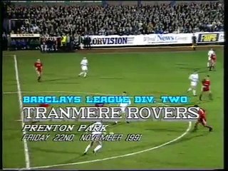 Tranmere Rovers - Swindon Town 22-11-1991 Division Two