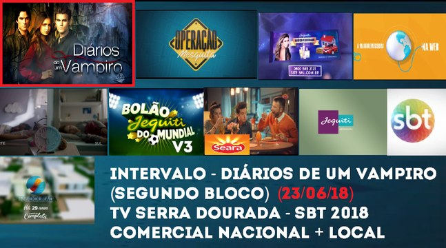 Intervalo Diários de um Vampiro (Bloco 2) - SBT TV Serra Dourada (23/06/18)
