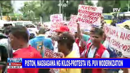 PISTON, nagsagawa ng kilos-protesta vs PUV modernization