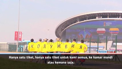 Fans Kolombia 'Disatukan Oleh Negara' dan Baju Besar