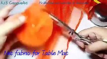 - How to make 3D Flower Door Mat, Table mat using old cloth | Door mat making ideasCredit: Ks3 CreativeArtFull video: