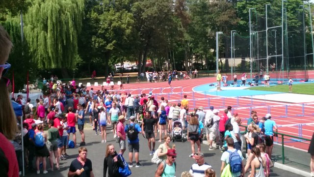 Régionaux de Normandie 2018 à Caen 100m haies Justine Le Duey (finale)