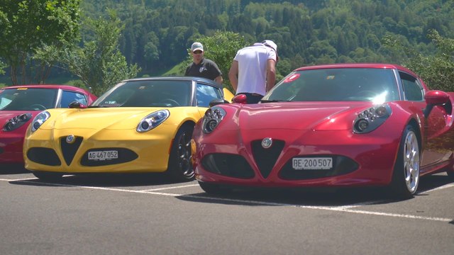 Alfa Romeo 4C Passion Meeting Interlaken - 4C trifft Giulia und Stelvio