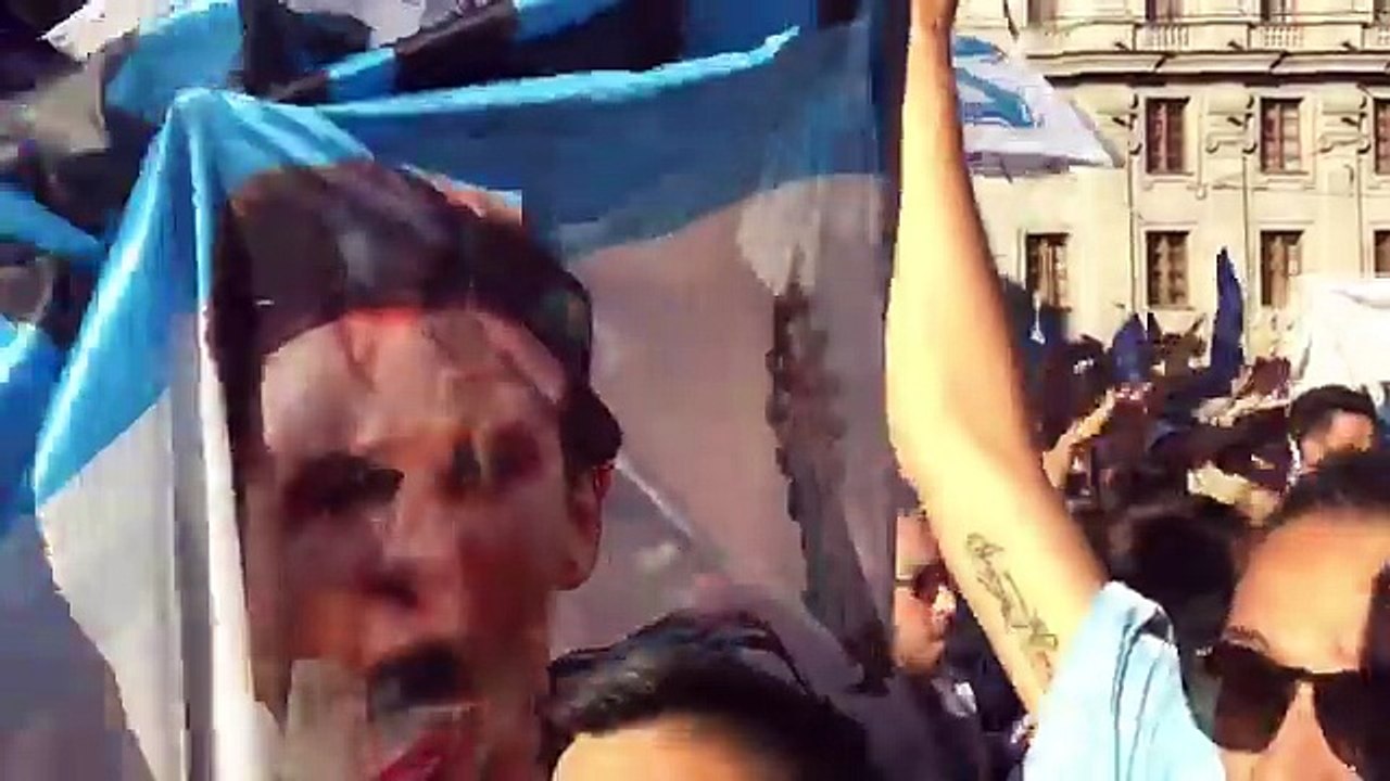 Argentina fans celebration in Saint Petersburg
