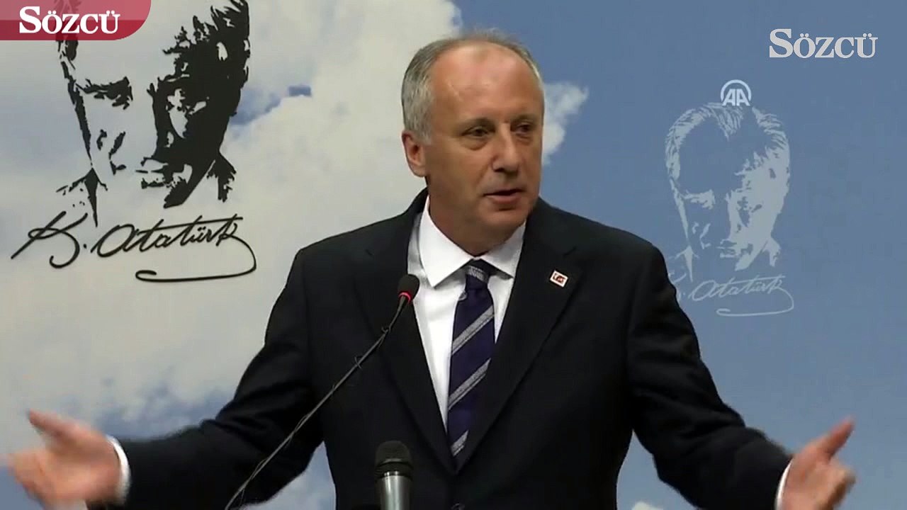 Muharrem İnce: "Seçim sonuçlarını kabul ediyorum"