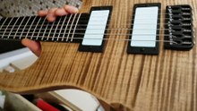 Hufschmid 7 string 'Tantalum' guitar - goofing around, setting up !