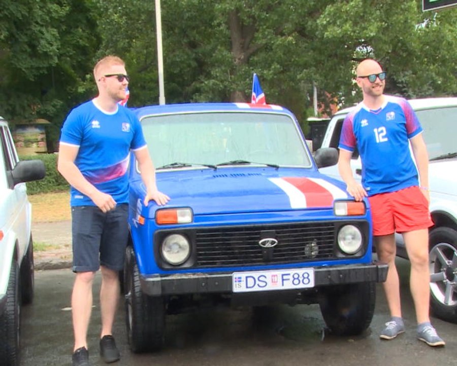 FOOTBALL: 2018 FIFA World Cup: Fan Colour - Icelandic fans' epic Soviet car journey to Russia