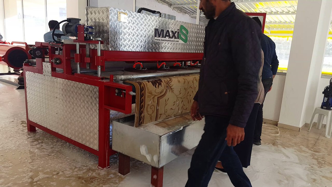tam otomatik halı yıkama makinası,halı sıkma makinası maxis