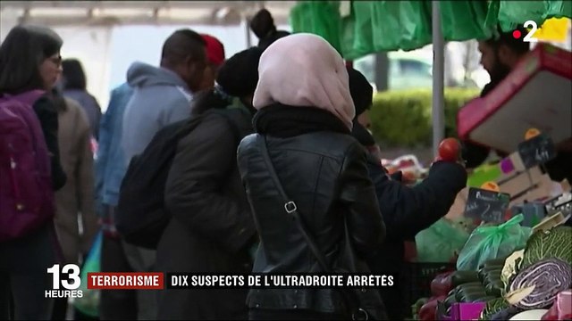 VIDÉO. Terrorisme : dix personnes liées à l'ultradroite soupçonnées de vouloir attaquer des musulmans ont été arrêtées en France