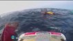 Dramatic video of two Sub-Saharan migrants' rescue at sea