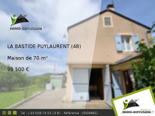 Maison A vendre La bastide puylaurent 70m2 - Haute vallée de l'Allier