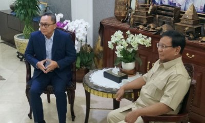Zulkifli Hasan dan Prabowo Bahas Pilpres 2019