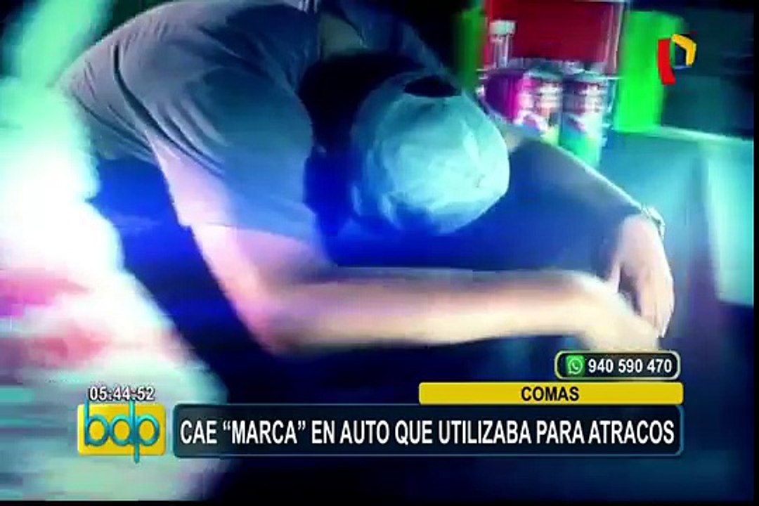 Comas: capturan a presunto ‘marca’ en auto que utilizaba para asaltos