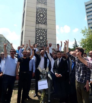 Ülkücüler, MHP Barajı Geçsin Anırmazsam Şerefsizim Diyen Yaşar Okuyan'ı Protesto Etti