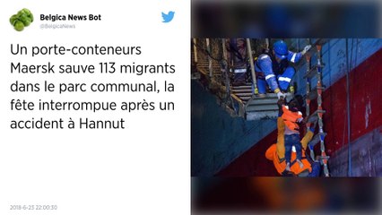 Un porte-conteneurs Maersk bloqué au large de la Sicile avec une centaine de migrants.