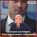 Europe : Macron charge les nationalistes, Marine Le Pen réplique